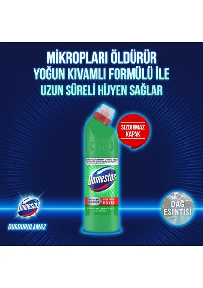 Domestos Yoğun Kıvamlı Çamaşır Suyu Dağ Esintisi Maksimum Hijyen 750 ml 6 Adet - 8