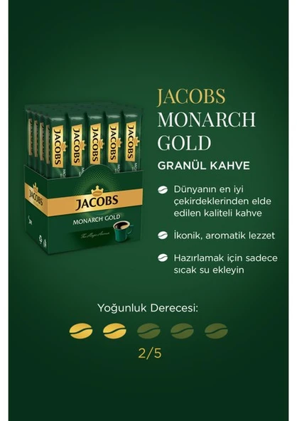 Jacobs Monarch Gold Stick Kahve 2 gr x 26 Adet - Resim 2