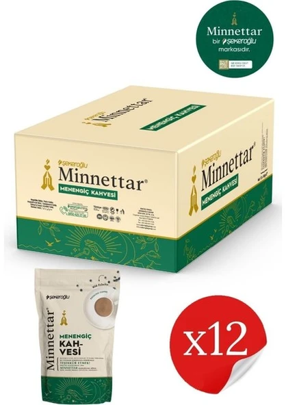 Şekeroğlu Minnettar Menengiç Kahvesi Toz 12 x 165 gr ( 12 Adet ) - 1
