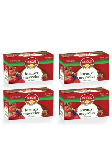 Doğuş Doğuş Kırmızı Meyveler Çayı 20li X 4 Adet