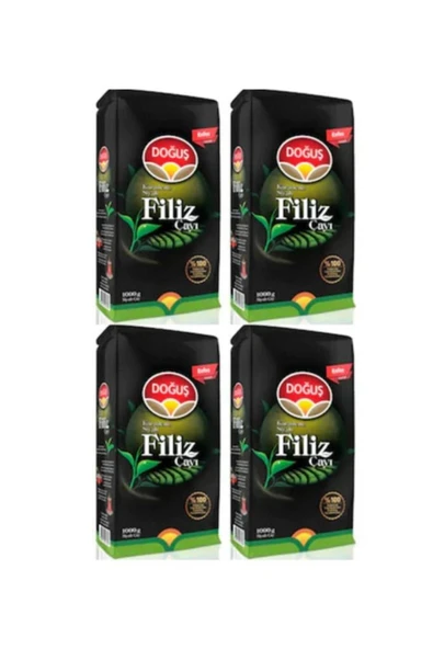 Doğuş Karadeniz Filiz Siyah Dökme Çay 4 X 1 Kg