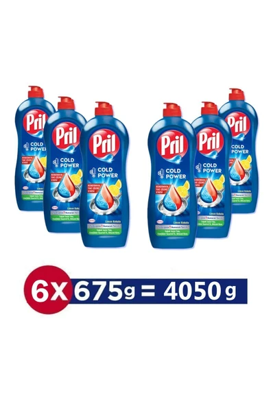 Elde Yıkama Sıvı Bulaşık Deterjanı 6 X 675g Limon 5+ Etki, Kendinden Yağ Çözme Etkisi ürün görseli