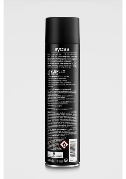 Syoss STYLE PLEX SPREY 400 ML 1 ADET GÜÇLÜ TUTUŞ SAÇ SPREYİ - 3