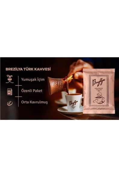 Brezilya Kuru Kahveci Atila Pak Türk Kahvesi 100 gr x 12 Adet - 2