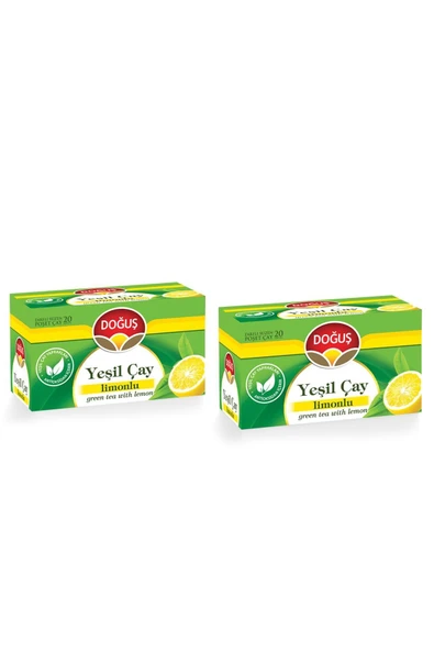 Doğuş Yeşil Çay Limonlu 20 li x 2 Adet - 1