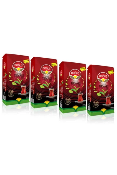 Doğuş Karadeniz Tiryaki Çay 1000 gr x 4 Adet - 1