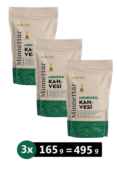 Şekeroğlu MENENGİÇ KAHVESİ 165gr 3'LÜ AVANTAJLI PAKET (MİNNETTAR)