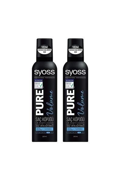 Syoss Pure Volume Saç Köpüğü X 2 Adet