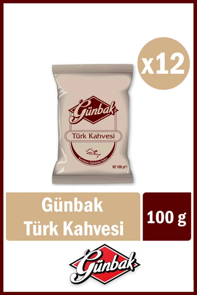 Günbak Türk Kahvesi 100 gr x 12 Adet - 4