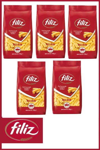 FİLİZ İnce Uzun Makarna 500 gr X 5 Adet ürün görseli