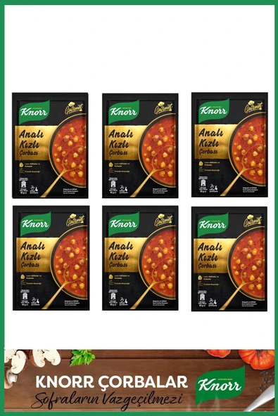 Gurme Analı Kızlı Çorbası 70 gr x 6 Adet