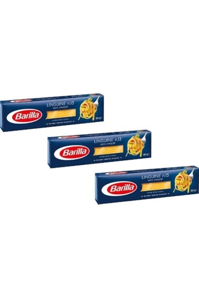Barilla Linguine (YASSI) Spagetti Makarna No.13 500 gr X 3 Adet - 2