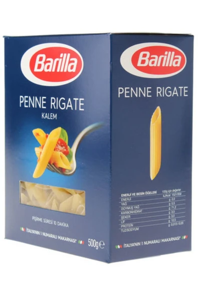 Barilla Kalem (PENNE RİGATE) Makarna 500 gr * 2 Adet - 3