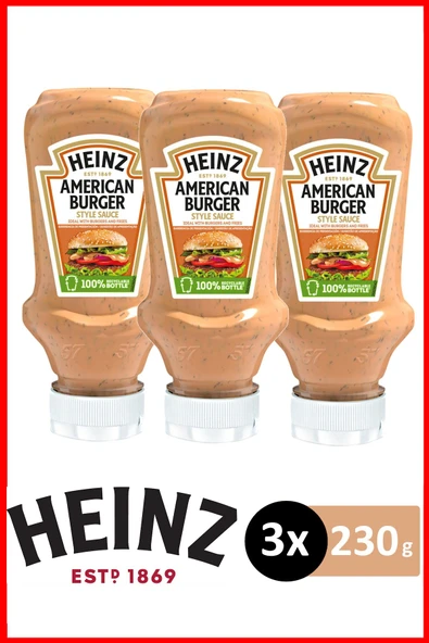 Heinz Amerikan Burger Sos 230 gr X 3 Adet