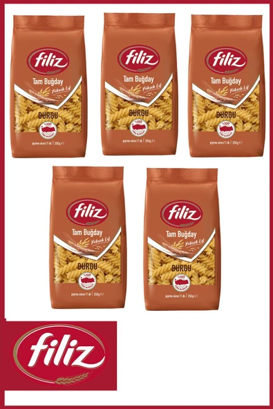 Filiz Tam Buğday Burgu Makarna 350 gr x 5 Adet ürün görseli