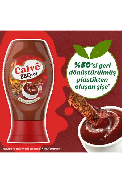 Calve Barbekü Sos 290 G Cheddar Sos 240 G Köri Sos 260 G - Resim 4