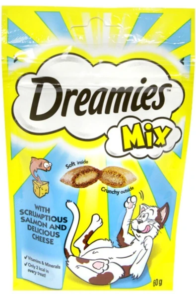 Dreamies Mix Kedi Ödül Maması Peynirli-somonlu 60 Gr X 24 Adet - 5