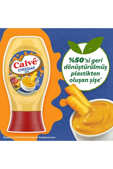 Calve Sos Cheddar 240 gr X3 Adet - Resim 4