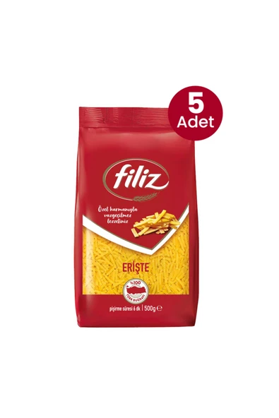 FİLİZ Filiz Erişte Makarna 500 Gr. 5 Adet - Resim 3