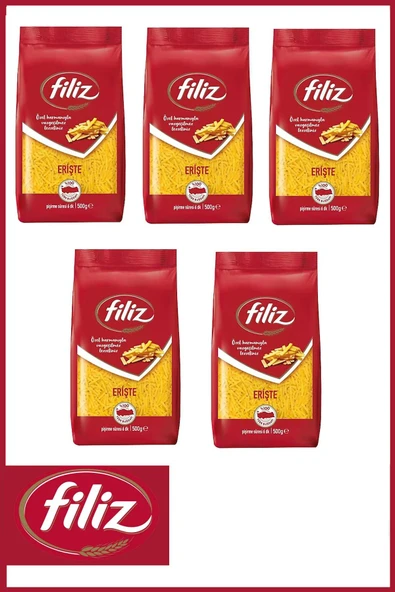 FİLİZ Filiz Erişte Makarna 500 Gr. 5 Adet ürün görseli