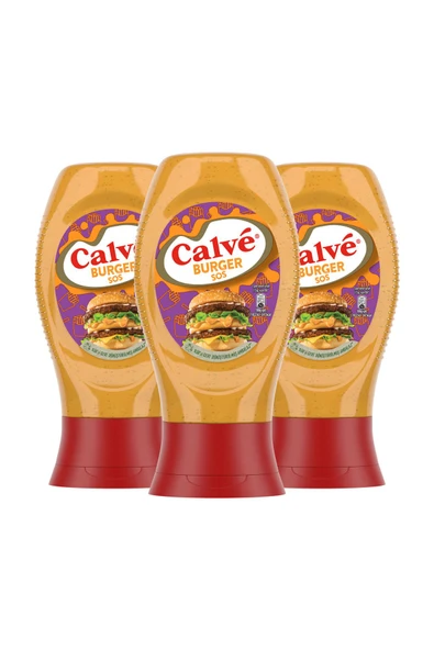 Calve Burger Sos 245g x3 - Resim 2