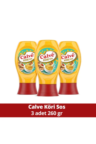 Calve Köri Sos 260 gr X 3 Adet ürün görseli