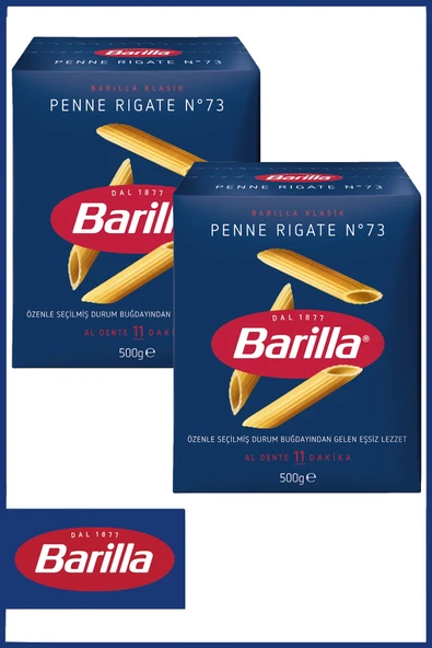 Barilla Kalem (PENNE RİGATE) Makarna 500 gr * 2 Adet
