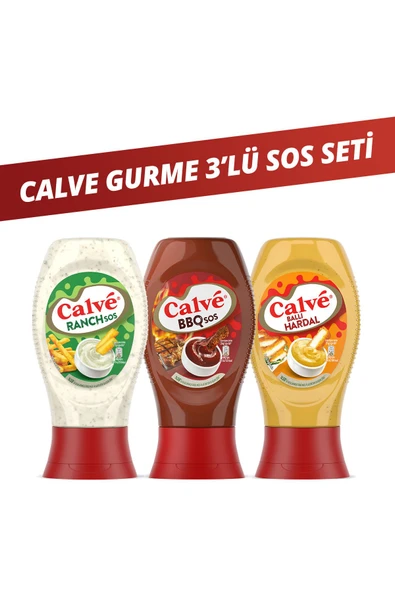 Calve Ranch Sos 245 G Barbekü Sos 290 G Ballı Hardal 260 G
