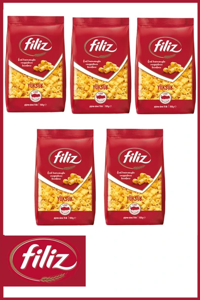 FİLİZ Yüksük Makarna 500gr X 5 Adet - 1