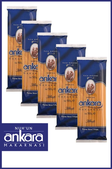 Nuh'un Ankara Fırın Makarna 500 gr x 5 Adet