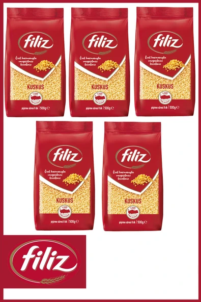 Filiz Kuskus Makarna 500 gr X 5 Adet ürün görseli