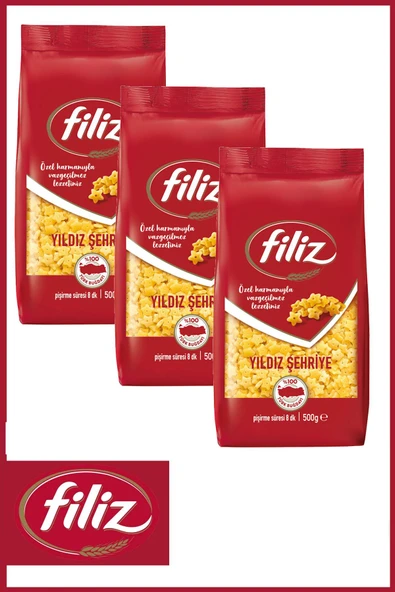 Filiz Yıldız Şehriye 500gr X 3 Adet - 1