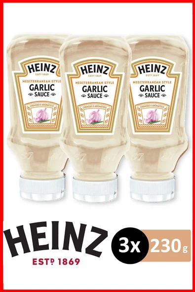 Heinz Sarımsak Sosu 230 gr X 3 Adet ürün görseli