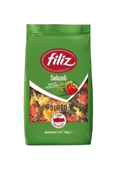 Filiz Sebzeli Burgu Makarna 350 Gr. X 3 Adet - Resim 2