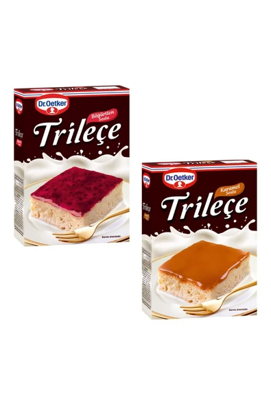 Dr. Oetker Trileçe Böğürtlen Ve Karamel Soslu 2'li Set
