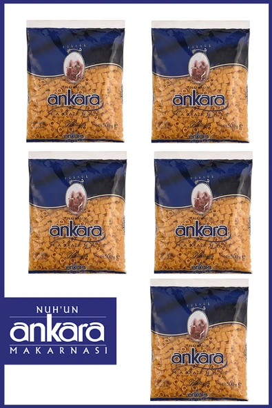 Nuh'un Ankara Yüksük Makarna 500 gr x 5 Adet ürün görseli