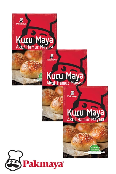 Pakmaya Aktif Kuru Hamur Mayası 100 gr x 3 Adet - 2