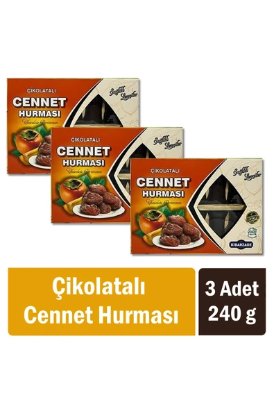 Kibarzade Çikolatalı Cennet Hurması 240 gr x 3 Adet ürün görseli
