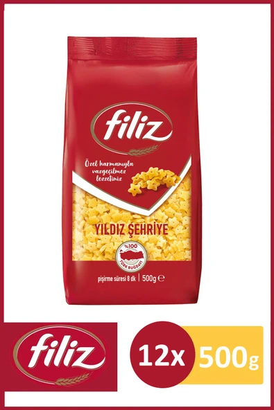 Filiz Yıldız Şehriye 500 gr X 12 Adet - 1