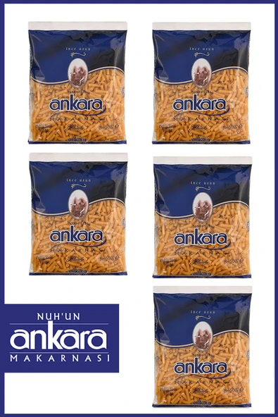 Nuh'un Ankara İnce Uzun Makarna 500 gr x 5 Adet ürün görseli