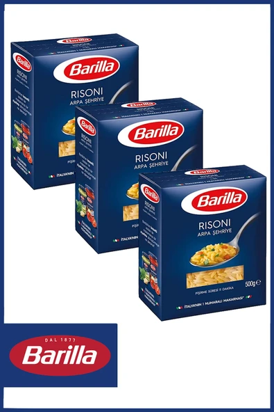 Barilla Arpa Şehriye Risoni 500 gr X 3 Adet ürün görseli