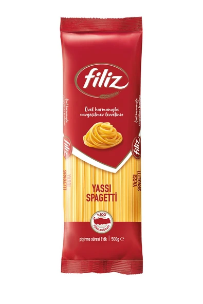 Filiz Yassı Spagetti Makarna 500 Gr X 5 - Resim 2