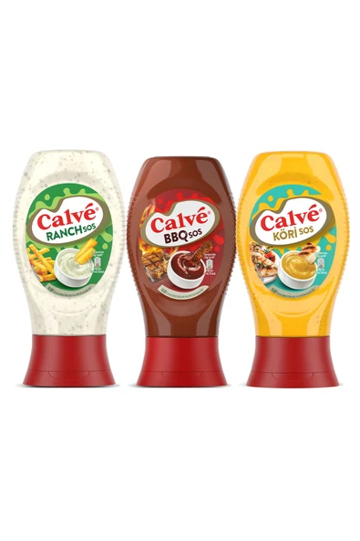 Calve Ranch Sos 245 G Barbekü Sos 290 G Köri Sos 260 G - Resim 2