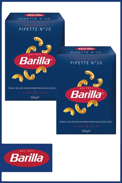 Barilla Pipette (BUKLE) Makarna 500 gr X 2 Adet