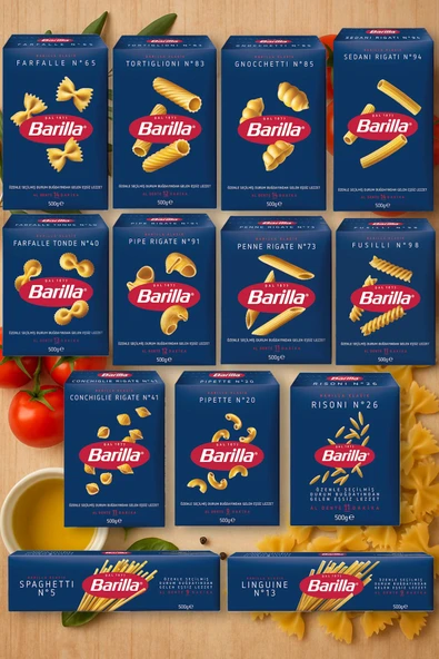 Barilla Ekonomik Makarna Paketi 500 gr x 13 Adet - 1