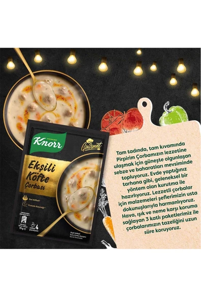 Gurme Ekşili Köfte Çorbası 79 gr x 6 Adet - 4