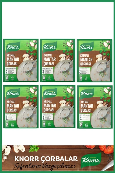 Kremalı Mantar Çorbası 63 gr x 6 Adet