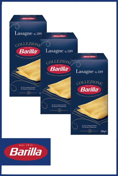 Barilla Lazanya (LASAGNE) Makarna 500 gr X 3 Adet - Resim 2