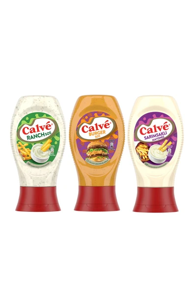 Calve Burger Sos 245g + Sarımsaklı Mayonez 245g + Ranch Sos 245g - Resim 2