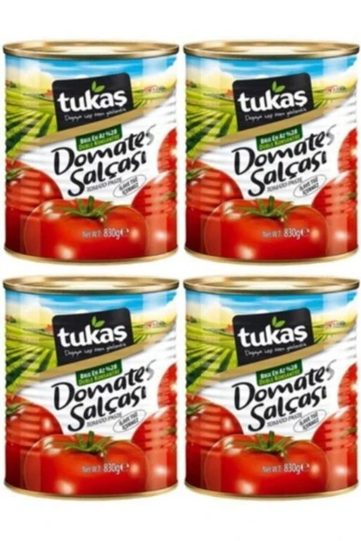 Tukaş Domates Salçası 830 gr X 4 Adet